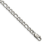 FJC Finejewelers Stainless Steel Polished Figaro Bracelet 9 Inches x 5.86 mm