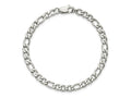 FJC Finejewelers Stainless Steel Polished Figaro Bracelet 9 Inches x 5.86 mm