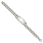 FJC Finejewelers Stainless Steel Curb Polished ID Bracelet 8.5 Inches x 11.15 mm