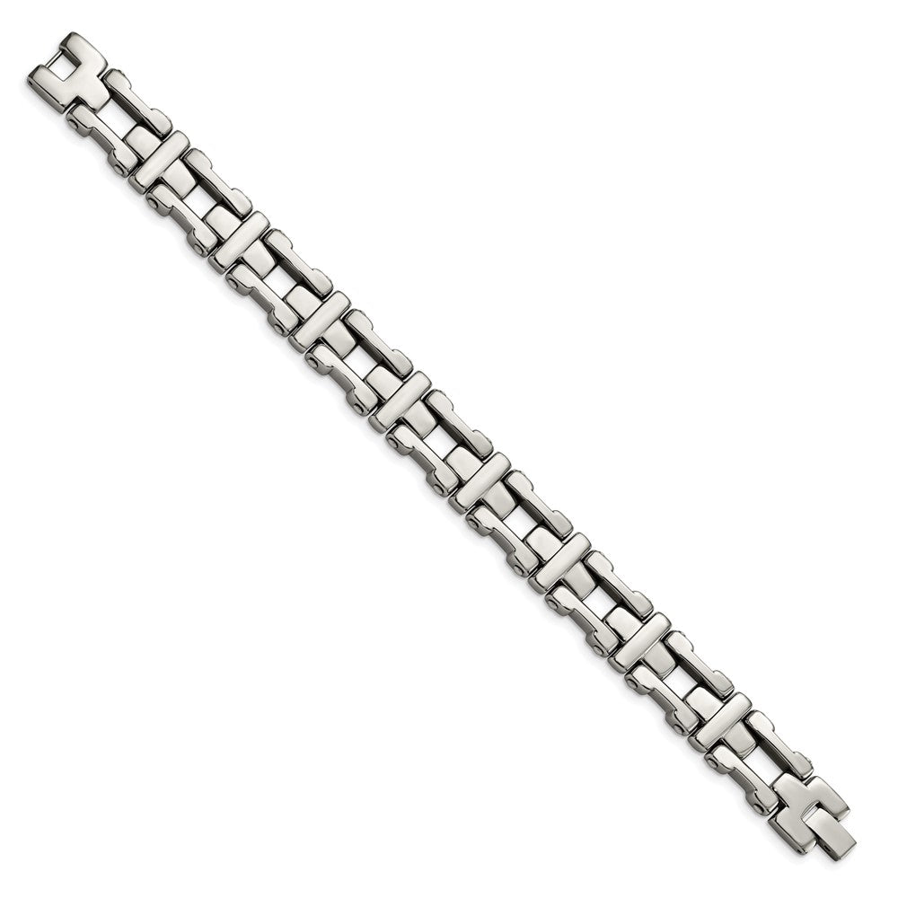 FJC Finejewelers Stainless Steel Link Polished Bracelet 8.5 Inches x 14.08 mm