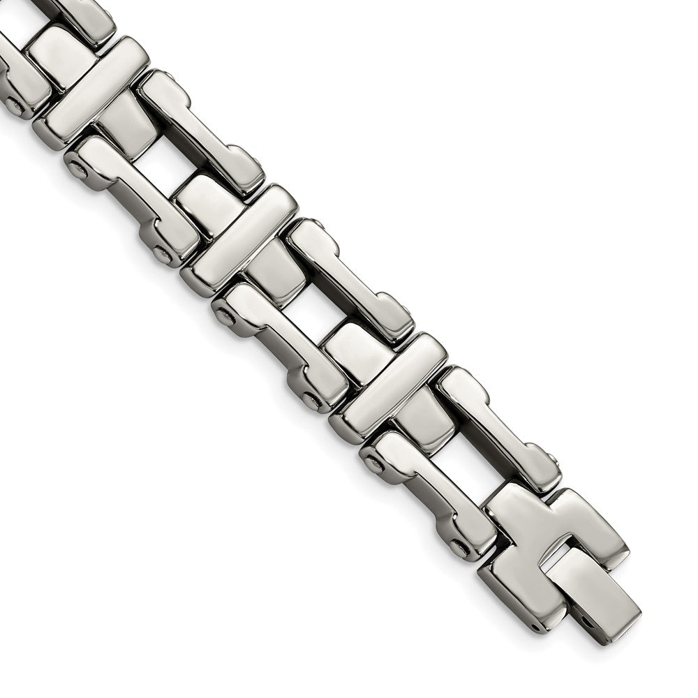FJC Finejewelers Stainless Steel Link Polished Bracelet 8.5 Inches x 14.08 mm