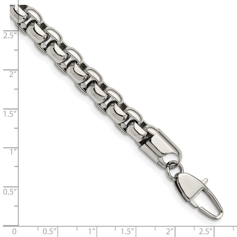 FJC Finejewelers Stainless Steel Men' Polished Bracelet 9 Inches x 8.3 mm