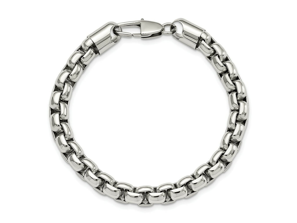 FJC Finejewelers Stainless Steel Men' Polished Bracelet 9 Inches x 8.3 mm