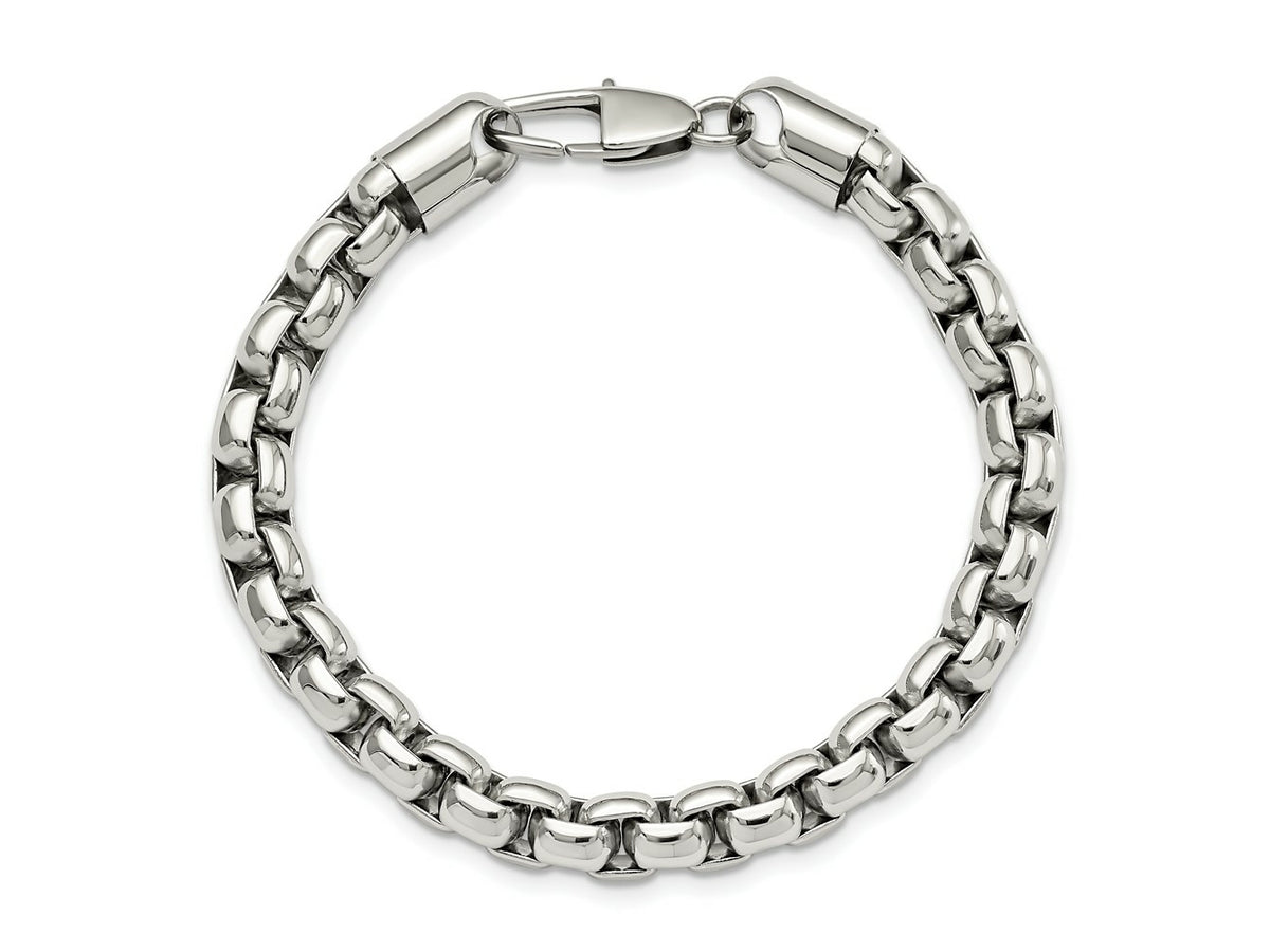 FJC Finejewelers Stainless Steel Men' Polished Bracelet 9 Inches x 8.3 mm