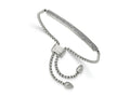 FJC Finejewelers Stainless Steel Adjustable and Stretch and Wrap with 2 Row CZ Bar Friendship Bracelet 3.52 mm