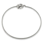 FJC Finejewelers Stainless Steel Polished Love Knot Bangle 7 Inches x 11.28 mm