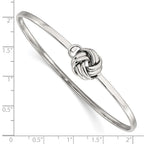 FJC Finejewelers Stainless Steel Polished Love Knot Bangle 7 Inches x 11.28 mm