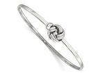 FJC Finejewelers Stainless Steel Polished Love Knot Bangle 7 Inches x 11.28 mm