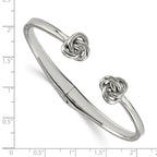 FJC Finejewelers Stainless Steel Polished Knot Hinged Cuff Bangle 7 Inches x 7 mm