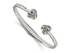 FJC Finejewelers Stainless Steel Polished Knot Hinged Cuff Bangle 7 Inches x 7 mm