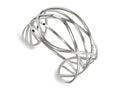 FJC Finejewelers Stainless Steel Polished Cuff Bangle 7 Inches x 43 mm