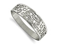 FJC Finejewelers Stainless Steel Polished Paw Print Cut-out Hinged Bangle 7.25 Inches x 22 mm