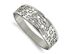 FJC Finejewelers Stainless Steel Polished Paw Print Cut-out Hinged Bangle 7.25 Inches x 22 mm