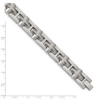 FJC Finejewelers Stainless Steel Link Brushed and Polished 8.5in Bracelet 8.5 Inches x 12.92 mm
