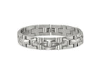 FJC Finejewelers Stainless Steel Link Brushed and Polished 8.5in Bracelet 8.5 Inches x 12.92 mm