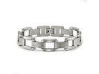 FJC Finejewelers Stainless Steel Contemporary Square Open Link Bracelet 8.5 Inches x 14.1 mm