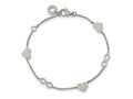 FJC Finejewelers Stainless Steel Contemporary Heart and Infinity 7in with 1in ext. Bracelet 7 Inches x 7 mm