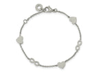 FJC Finejewelers Stainless Steel Contemporary Heart and Infinity 7in with 1in ext. Bracelet 7 Inches x 7 mm