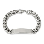 FJC Finejewelers Stainless Steel Polished ID Bracelet 8.25 Inches x 9.83 mm