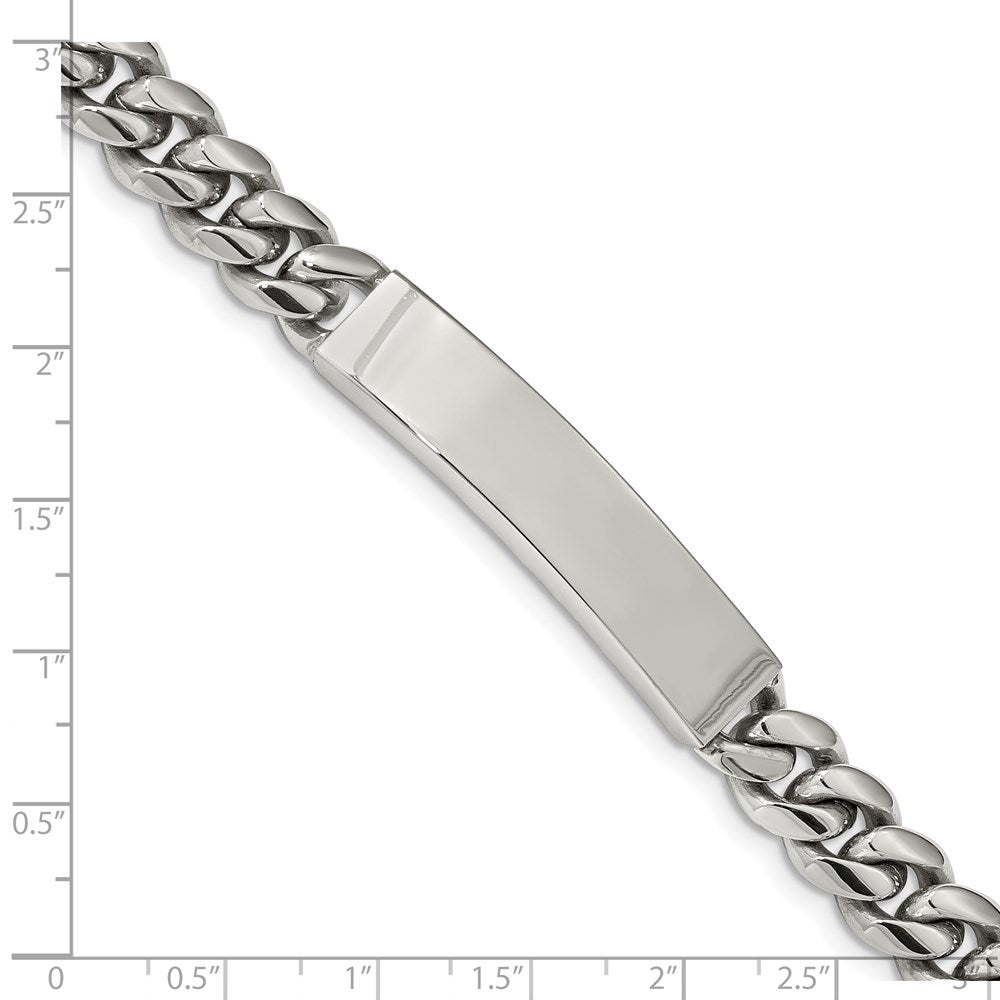 FJC Finejewelers Stainless Steel Polished ID Bracelet 8.25 Inches x 9.83 mm