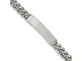 FJC Finejewelers Stainless Steel Polished ID Bracelet 8.25 Inches x 9.83 mm