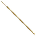 FJC Finejewelers Stainless Steel Link Yellow IP-plated with CZ Bracelet 7 Inches x 5.5 mm