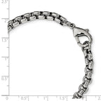 FJC Finejewelers Stainless Steel Polished Fancy Box Bracelet 8.25 Inches x 5.5 mm