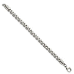 FJC Finejewelers Stainless Steel Box Polished Fancy Rolo Bracelet 8.75 Inches x 8.23 mm
