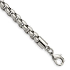FJC Finejewelers Stainless Steel Box Polished Fancy Rolo Bracelet 8.75 Inches x 8.23 mm