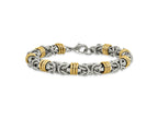 FJC Finejewelers Stainless Steel Fancy Polished Yellow IP-plated Bracelet 8.25 Inches x 8.5 mm