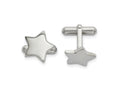 FJC Finejewelers Stainless Steel Polished Star Cufflinks 18 x 17 mm