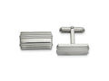 FJC Finejewelers Stainless Steel Polished Cufflinks 19 x 17 mm