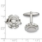 FJC Finejewelers Stainless Steel Polished Cufflinks 24 x 16 mm