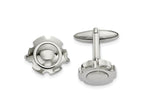 FJC Finejewelers Stainless Steel Polished Cufflinks 24 x 16 mm