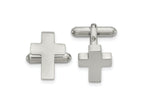 FJC Finejewelers Stainless Steel Polished Cross Cufflinks 13 mm