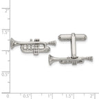 FJC Finejewelers Stainless Steel Polished Trumpet Cufflinks 28 mm