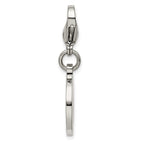 FJC Finejewelers Stainless Steel Polished with Red Enamel Medical ID Charm 35 x 18 mm