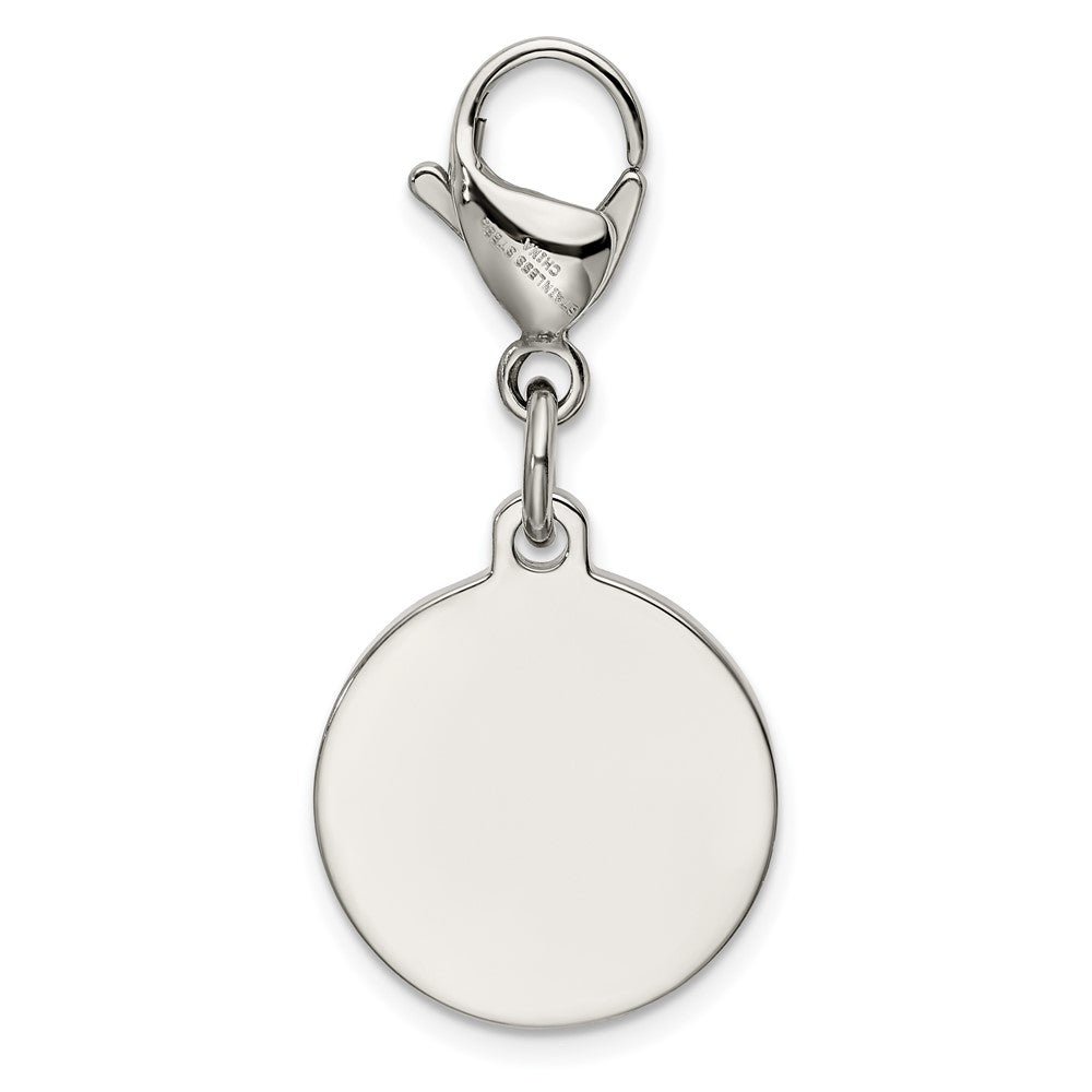 FJC Finejewelers Stainless Steel Polished with Red Enamel Medical ID Charm 35 x 18 mm