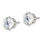 FJC Finejewelers Stainless Steel Polished Round CZ Stud Post Earrings 8 x 8 mm
