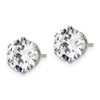 FJC Finejewelers Stainless Steel Polished Round CZ Stud Post Earrings 10 x 10 mm