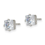 FJC Finejewelers Stainless Steel Polished Square CZ Stud Post Earrings 5 x 5 mm