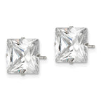 FJC Finejewelers Stainless Steel Polished Square CZ Stud Post Earrings 10 x 10 mm