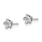 FJC Finejewelers Stainless Steel Polished Star CZ Stud Post Earrings 4 x 4 mm