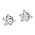 FJC Finejewelers Stainless Steel Polished Star CZ Stud Post Earrings 8 x 8 mm