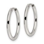 FJC Finejewelers Stainless Steel Polished 2mm Endless Hinged Hoops 18 mm x 19 mm