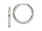 FJC Finejewelers Stainless Steel Polished 2mm Endless Hinged Hoops 18 mm x 19 mm
