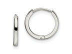 FJC Finejewelers Stainless Steel Polished 1.4mm Endless Hinged Hoops 11 mm x 11 mm
