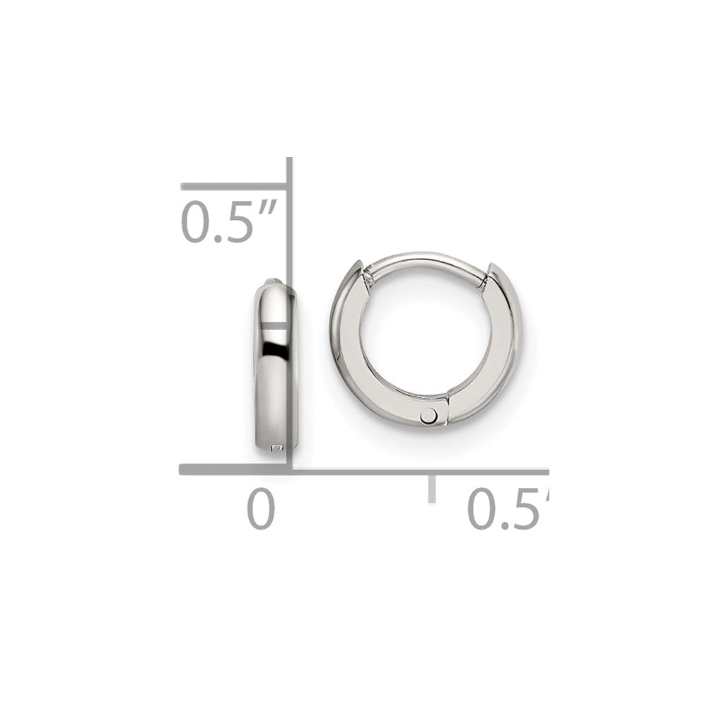 FJC Finejewelers Stainless Steel Polished 2mm Endless Hinged Hoops 8 mm x 9 mm