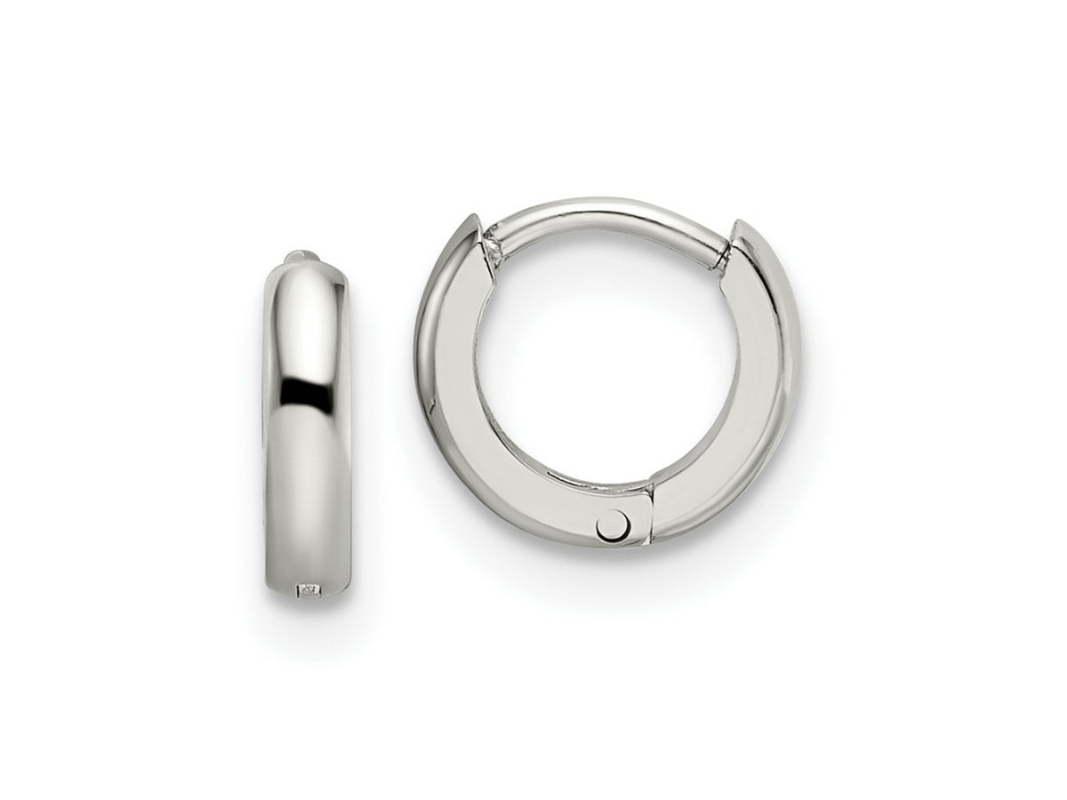 FJC Finejewelers Stainless Steel Polished 2mm Endless Hinged Hoops 8 mm x 9 mm