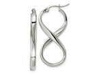 FJC Finejewelers Stainless Steel Polished Infinity Symbol Twist Hoop Earrings 36 x 17 mm